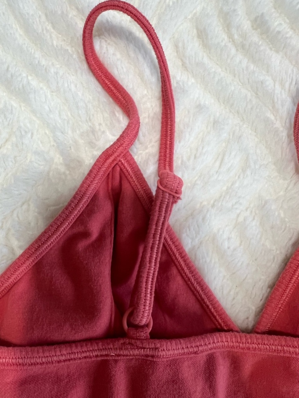 Alo Yoga Delight Bra Coral Pink Women’s Small Adjustable Straps - Picture 8 of 11